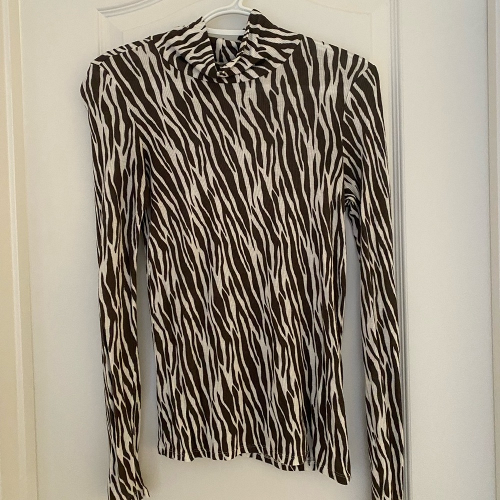 Zebra Turtleneck